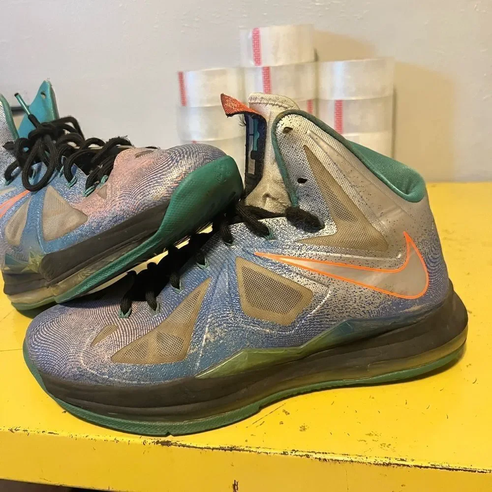 Lebron 10 Pure Platinum Sz 10